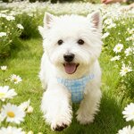 Pet Harness Set Manufacturer - Daisy Print Small Dog Set