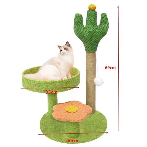 Cat Tree Factory - Cactus Sisal Scratching Post Tower