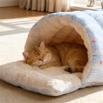 Cat Bed Manufacturer - Semi Enclosed Plush Winter Nest