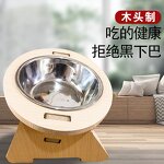 Pet Bowl Feeder Manufacturer - Wooden Integrated Food Water