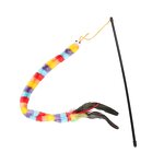 Cat Toys Factory - Colorful Caterpillar Feather Teaser