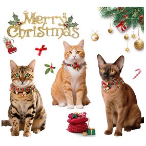 Pet Collar Factory - Christmas Bow Tie Small Dog Collar