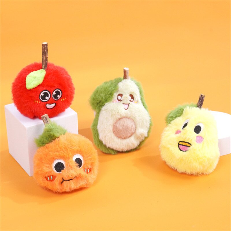 Cat Toys Manufacturer - Fruits Plush Silvervine Chew Toy