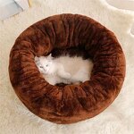 Pet Cat Bed Manufacturer - Plush Round Sofa Cushion