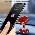 Car Phone Holder Factory - Luminous Silicon Dual Ball Dashboard Bracket