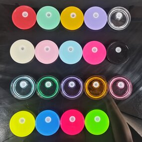 Plastic Lids Factory - Color Changing Glitter Bling Lid