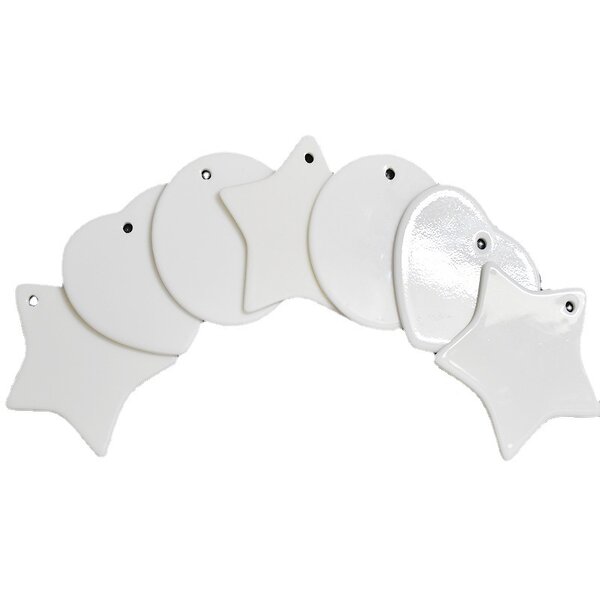 Christmas Ornament Factory - Custom Heart Shape Ceramic Ornament