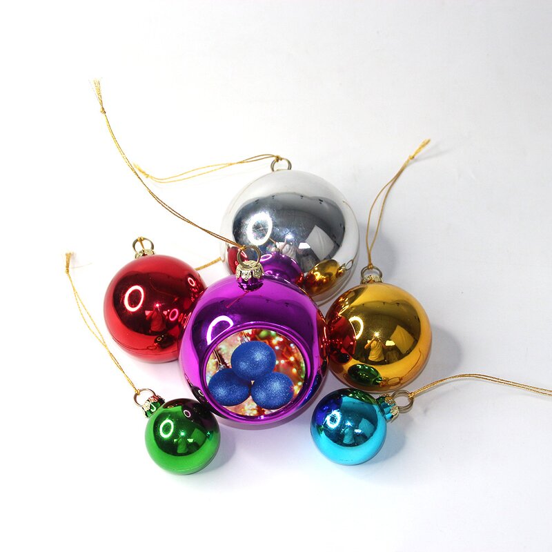 Christmas Ornament Factory - Multi-Size Clear Plastic Balls
