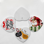 Christmas Ornament Factory - Custom Heart Shape Ceramic Ornament