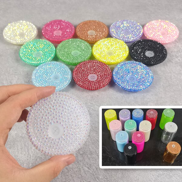 Plastic Lids Manufacturer - Colorful Acrylic Bling Tumbler Lid