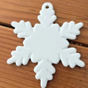 Christmas Ornament Factory - Heart-Shaped Ceramic Pendant