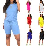 Sportswear Set Factory - Women's Polyester T-Shirt Shorts Set
