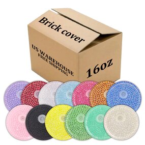 Plastic Lids Factory - Colorful Acrylic Bling Lid Supplier