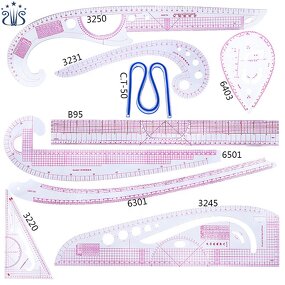 Sewing Ruler Set Factory - 360 Degree Bend Armhole Curve Ruler Set