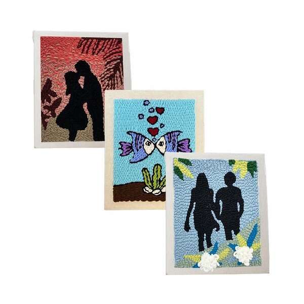 Embroidery Kit Factory - DIY Punch Needle Cross Stitch Kit with Yarn