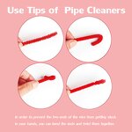 Pipe Cleaners Factory - New Arrival DIY Tree Christmas Red Pipe Cleaners