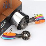 Measuring Cup Set Factory - Stainless Steel with Silicone Grips Baking