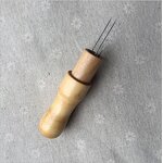 Felting Needles Factory - 3 Needles Poke Wood Handle Felting Tools