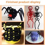 Pipe Cleaners Factory - 100pcs Black Pipe Cleaners for DIY Crafts
