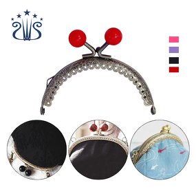 Purse Frame Factory - 8.5cm Hardware Ball Clasp Lock Clutch Frame