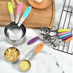 Measuring Cup Set Factory - 304 Stainless Steel with Silicone Grips