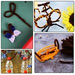 Pipe Cleaners Factory - 150pcs Fuzzy Sticks Children Educational Toys