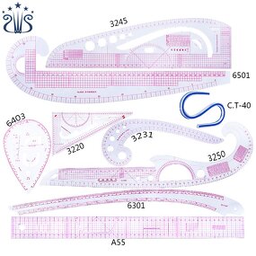 Sewing Ruler Set Factory - PVC Flexible Curve Clothing Design Ruler Set