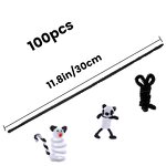 Pipe Cleaners Factory - 100pcs Black Pipe Cleaners for DIY Crafts