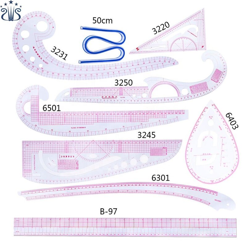 Sewing Ruler Set Factory - Multifunctional Tailor Measuring Curve Ruler
