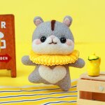 Needle Felting Kit Factory - Cute Hamster DIY Felt Animal Starter Kit