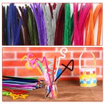 Pipe Cleaners Factory - 100pcs Dark Brown Fuzzy Craft Stem for DIY