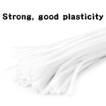 Pipe Cleaners Factory - Educational Chenille Stems White Pipe Cleaners