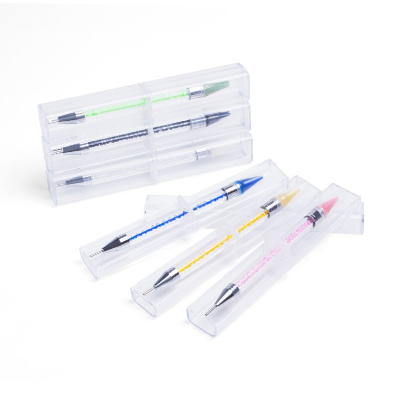 Nail Drill Pen Factory - Double-tip Crystal Nail Point Drill Crayons