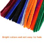 Pipe Cleaners Factory - 100pcs Dark Brown Fuzzy Craft Stem for DIY