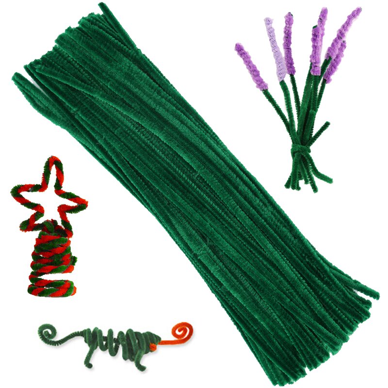 Pipe Cleaners Factory - DIY Christmas Green Pipe Cleaners Craft for Kids