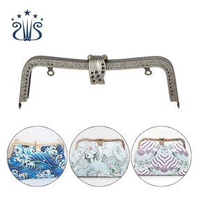 Purse Frame Factory - Exquisite Square Metal Clasp Lock Coin Frame