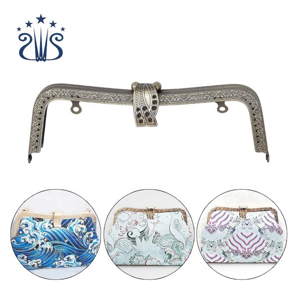 Purse Frame Factory - Exquisite Square Metal Clasp Lock Coin Frame