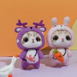 Needle Felting Supplies Factory - 3D Cartoon Elk Toy Wool Felting DIY Kit