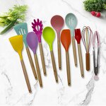 Kitchenware Set Factory - Hot Sale Wooden Handle Silicone Non-stick Set