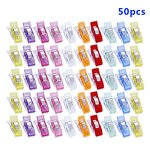 Sewing Clips Factory - Wholesale 50pcs Plastic Colorful Patchwork Clips