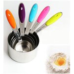 Measuring Cup Set Factory - Stainless Steel with Silicone Grips Baking