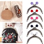 Purse Frame Factory - 8.5cm Hardware Ball Clasp Lock Clutch Frame