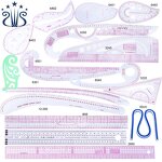 Sewing Ruler Set Factory - 16pcs PVC Metric Dressmaker Ruler Set