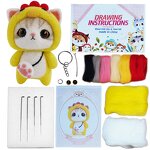 Needle Felting Kit Factory - DIY Creativity Plush Chick Doll Wool Set
