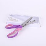 Zig Zag Scissors Factory - 5mm Rubber Handle Purple Stainless Steel