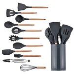 Silicone Spatula Set Factory - 11pcs Non-stick Pan Kitchenware with Handle