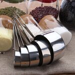 Measuring Spoons Set Factory - High Quality 5pcs Stainless Steel Scoop