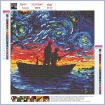 Diamond Painting Kits Factory - Cartoon Seascape DIY 5D Diamond Painting