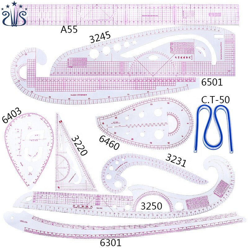Sewing Ruler Set Factory - Multi-function Grading Armhole Curve Ruler
