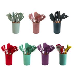 Kitchenware Set Factory - Hot Sale Wooden Handle Silicone Non-stick Set